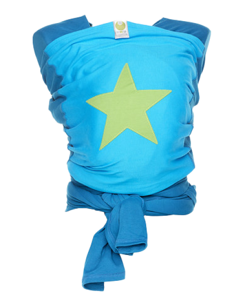 Laatste item Draagdoek Stretchy Wrap Deluxe • Petrol Star green