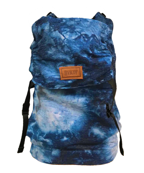 Sample Baby carrier Click Carrier Classic • Velvet Tie-Dye Jeans Blue