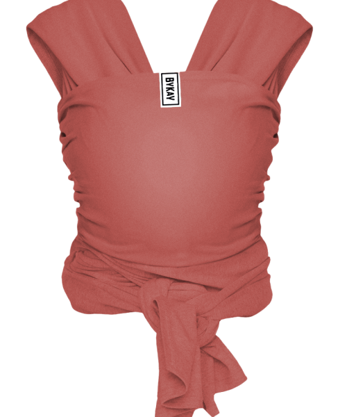 Second chance Baby carrrier Stretchy Wrap Deluxe + hat • Coral L