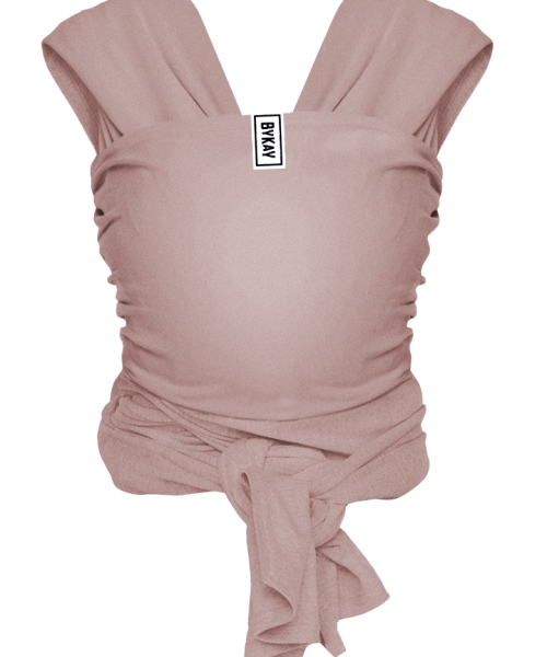 2e kans Draagdoek Stretchy Wrap Deluxe + hat • Dusty Pink • M