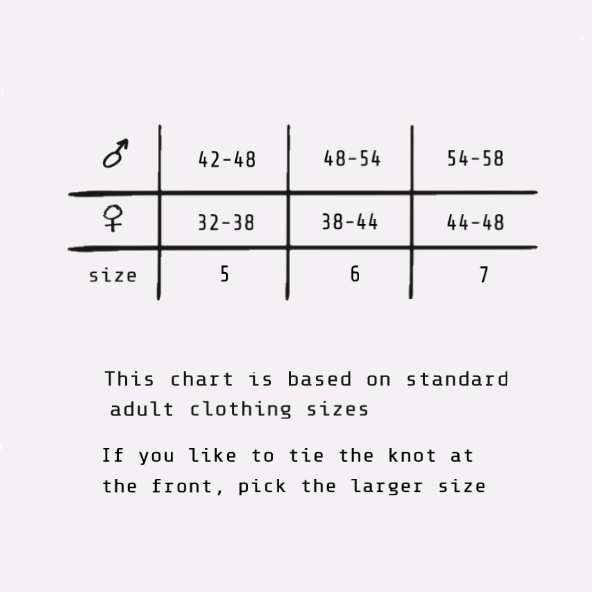 sizechart woven