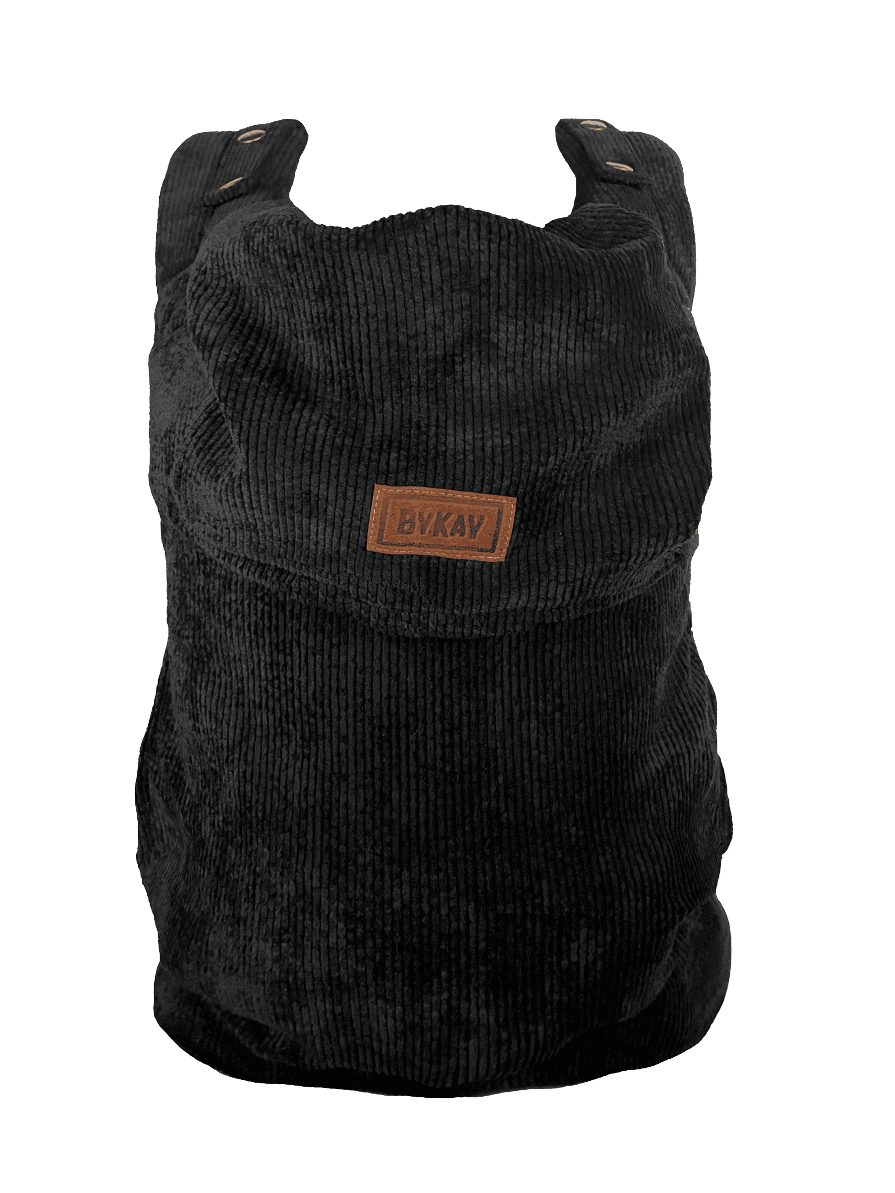 ByKay Click Classic Ribbed Velvet Smoky Black